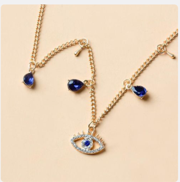 Dou-color pendentif collier Dame